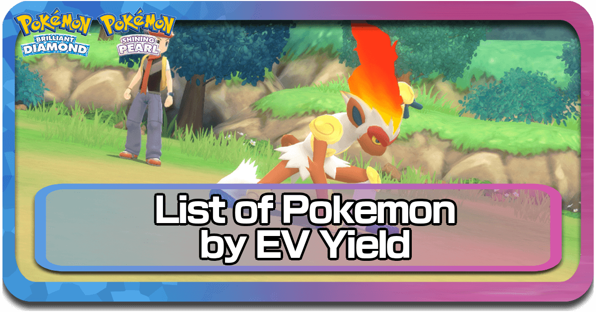 Pokemon BDSP EV Yield
