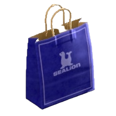 The Blue version of Sturdy Paper Bag