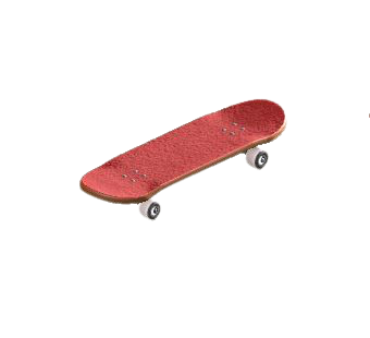 The Red version of Skateboard