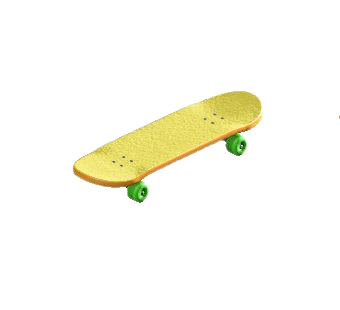 The Yellow version of Skateboard