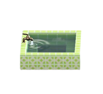 The Green Tile version of Square Bathtub