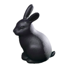 The Black version of Bunny Garden Decoration