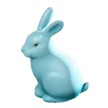 The Blue version of Bunny Garden Decoration