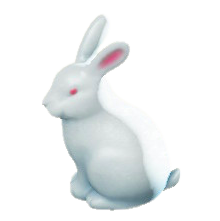 The White version of Bunny Garden Decoration