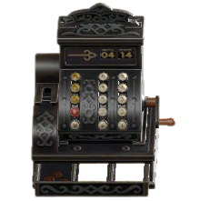 ACNH - The Black version of Antique Cash Register