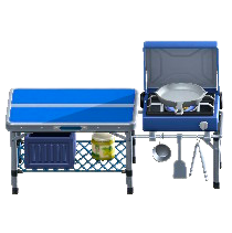 The Blue version of Outdoor Kitchen
