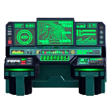 The Green version of Spaceship Control Panel