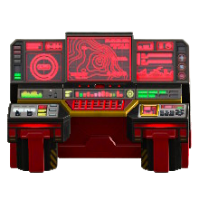 The Red version of Spaceship Control Panel