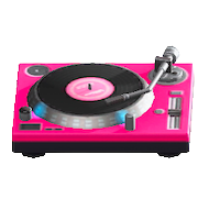 The Pink version of Tabletop Record Player