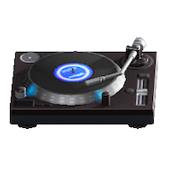 The Black version of Tabletop Record Player