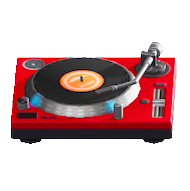The Red version of Tabletop Record Player