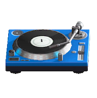 The Blue version of Tabletop Record Player