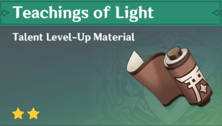 Genshin Impact - How to Get Teachings of Light and Effects