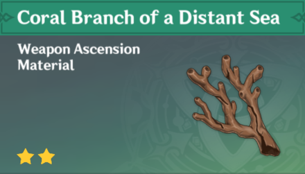 Genshin Impact - How to Get Coral Branch of a Distant Sea and Effects