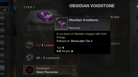 New World - Craft Obsidian Voidstones