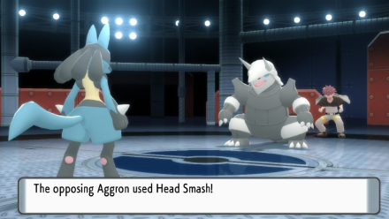 BDSP - Aggron Using Head Smash