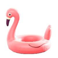 The Salmon Pink version of Inflatable Bird Ring