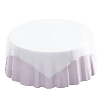 The Plain White version of Large Covered Round Table