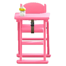 The Pink version of High Chair