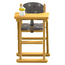 The Black (Seat) version of High Chair