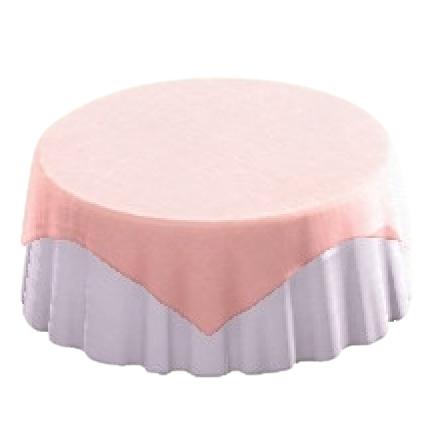 The Pink version of Large Covered Round Table