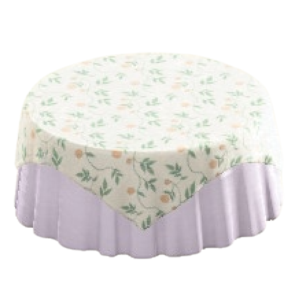The Floral Print version of Large Covered Round Table