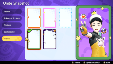 Pokemon UNITE - Unite Snapshot Frame