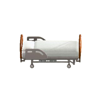 The Dark Brown version of Modern Hospital Bed