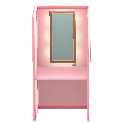 The Cute version of Powder-Room Booth