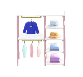 The Pastel version of Midsized Clothing Rack