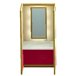 The Ornate version of Powder-Room Booth