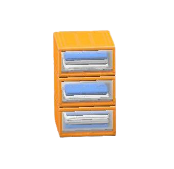 The Orange version of Plastic Clothing Organizer
