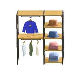 The Natural Wood version of Midsized Clothing Rack