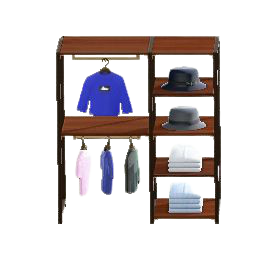 The Dark Wood version of Midsized Clothing Rack