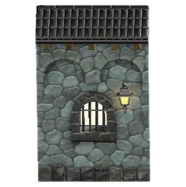 The Dark Gray version of Medieval Building Side