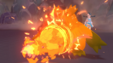 BDSP - Fire Type Moves on Abomasnow