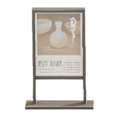 The Silver version of Poster Stand