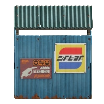 The Yellow (Ad) version of Retro Transportation Stop