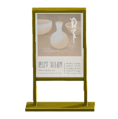 The Gold version of Poster Stand