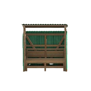 The Green version of Retro Transportation Stop