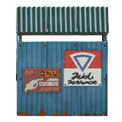 The Red & White (Ad) version of Retro Transportation Stop