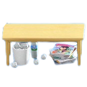 The Comics version of Sloppy Table