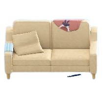 The Pink (Discarded Clothing) version of Sloppy Sofa