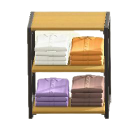 The Natural Wood version of Small Clothing Rack