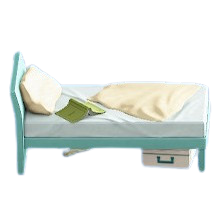 The Light Blue version of Sloppy Bed