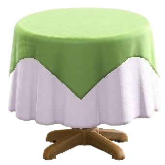 The Green version of Small Covered Round Table