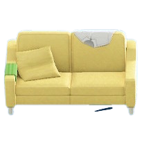 The Yellow version of Sloppy Sofa