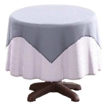 The Gray version of Small Covered Round Table