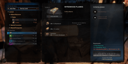 New World Wyrdwood Planks