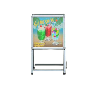 The Soft Drinks version of Standing Shop Sign